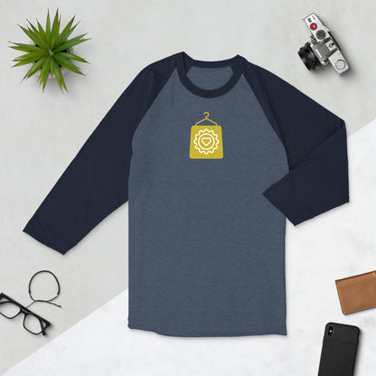 Shop Custom Swag 3/4 sleeve raglan shirt