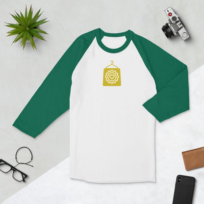 Shop Custom Swag 3/4 sleeve raglan shirt
