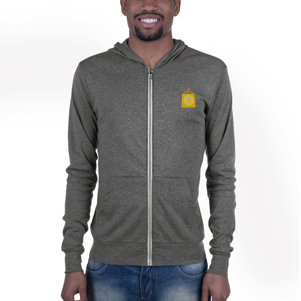 Shop Custom Swag Embroidered Unisex zip hoodie